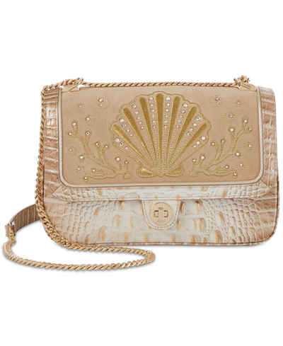 Brahmin Rosalie Leather Crossbody In Birch