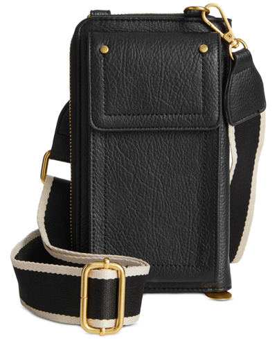 Style & Co Phone Crossbody Wallet, Created For Macy's In Black