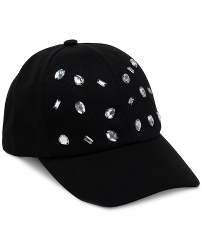 Inc International Concepts Women's Embellished Baseball Cap, Created For Macy's In Black