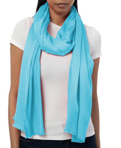 Inc International Concepts Inc Satin Pashmina Wrap, Created For Macy's In Turquoise