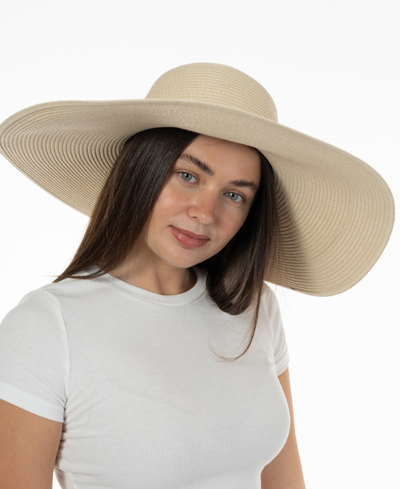 Inc International Concepts Women's Oversized Floppy Hat, Created For Macy's In Light Natural