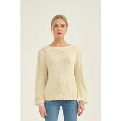 Pieszak May Boat Neck Knit In Neutral