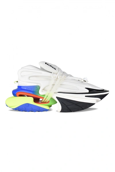 Balmain Unicorn Colour-block Sneakers In Multicolor