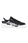 Balmain Rubber Sole Round Toe Low-top Sneakers
