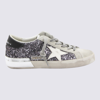 GOLDEN GOOSE GOLDEN GOOSE SILVER LEATHER SNEAKERS