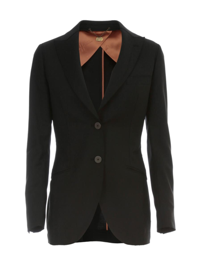 Maurizio Miri Uma Single Breasted Jacket Clothing In Black