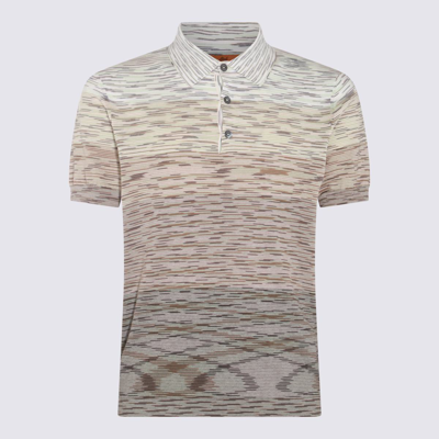 Missoni T-shirt E Polo Degraded Space Dye With Beige