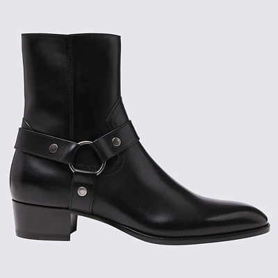Saint Laurent Wyatt Harness Boots - 黑色 In Black