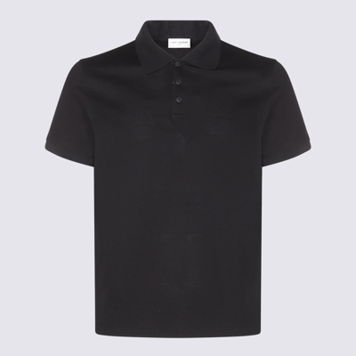 Saint Laurent T-shirt E Polo Nero In Black
