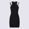 Versace Jeans Couture Stretch Mini Dress In Black