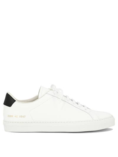 Common Projects Retro Low Leather Trainer In White