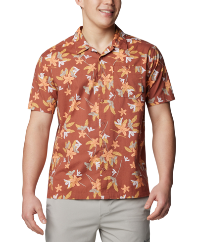 Columbia Men's Arrow Springs Short-sleeve Button-up Shirt In Auburn Tiger Li