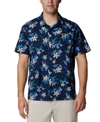 Columbia Men's Arrow Springs Short-sleeve Button-up Shirt In Collegiate Navy
