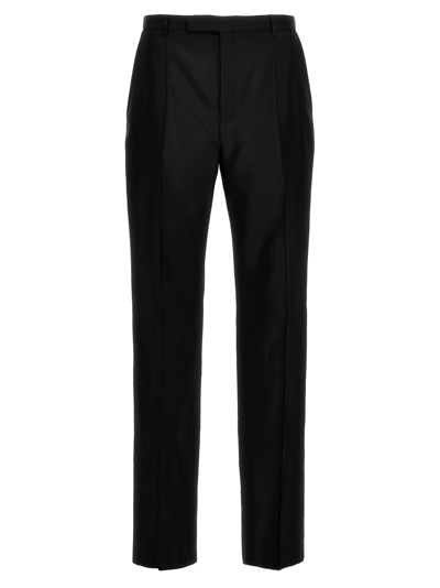 SAINT LAURENT FAILLE PANTS BLACK