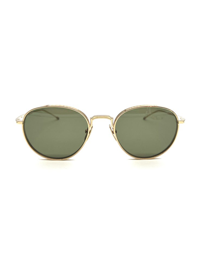 Thom Browne Eyewear Round Frame Sunglasses In Gold