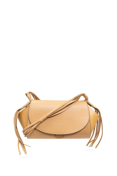 Isabel Marant Murcia 皮质中号单肩包 In Beige