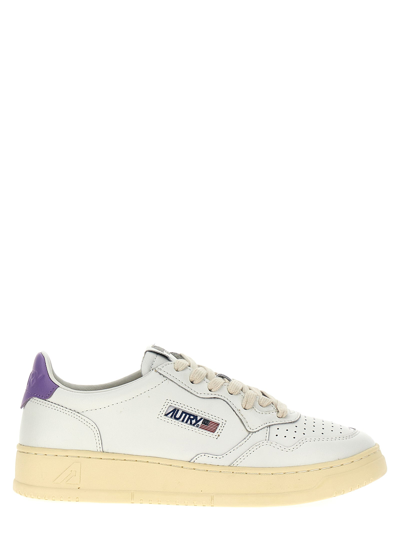 Autry Medalist Sneakers Purple In White