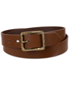 LEVI'S WOMEN'S HAMMERED CENTER BAR BUCKLE CASUAL LEATHER BELT