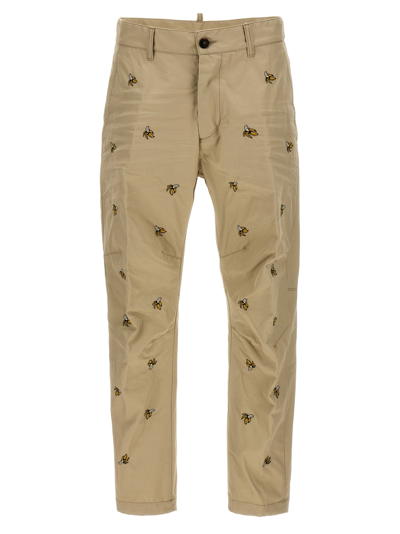 Dsquared2 Sexy Chino Pants In Beige