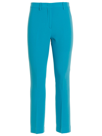 Etro Pants With Pleat In Azul Claro