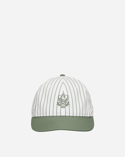 Carhartt Linus Stripe Cap Park / White In Green