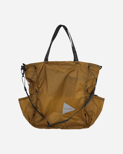 And Wander Sil Tote Bag In Yellow