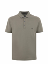 Fay Polo T-shirt In Kaki
