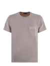 Fay T-shirt With Pocket In Beige