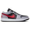 Jordan Air  1 Low Sneaker In Red/cement Grey
