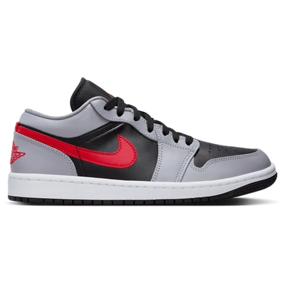 Jordan Air  1 Low Sneaker In Red/cement Grey