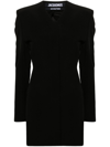 JACQUEMUS BLACK LA ROBE CUBO BLAZER DRESS