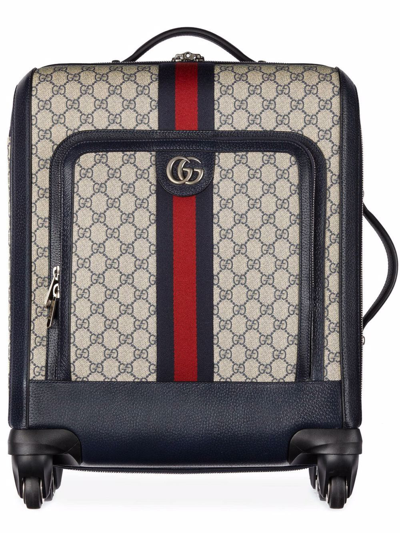 Gucci Neutral Gg Supreme Cabin Bag In Brown