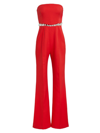 Retroféte Women's Glenda Jumpsuit In Fiery Red Silver