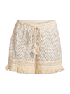 RAMY BROOK WOMEN'S MINA LACE COVER-UP SHORTS