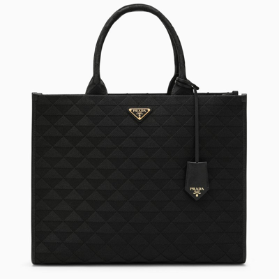 Prada Black Symbole Large Bag Women