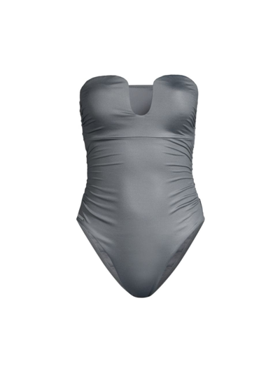 Milly Women's Ragatta One-piece Swimsuit In Grey