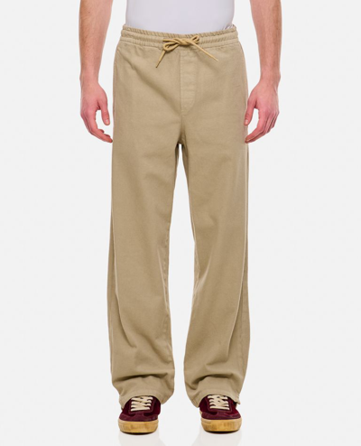 Apc Vincent Cotton Trousers In Beige