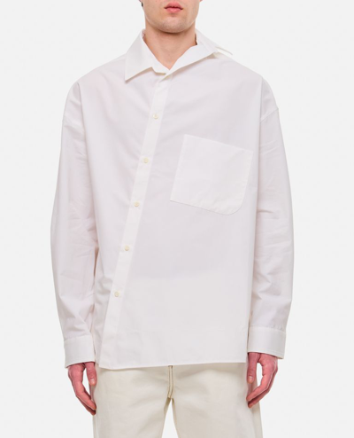 Jacquemus Cuadro Poplin Shirt In White