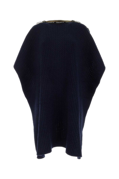 A.p.c. X Jw Anderson Swann Wool Poncho In Blue