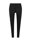 BALENCIAGA BLACK LEGGINGS WITH SIDE LOGO DETAIL IN STRETCH SPANDEX WOMAN