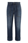 Bottega Veneta High-rise Wide-leg Jeans In Blue