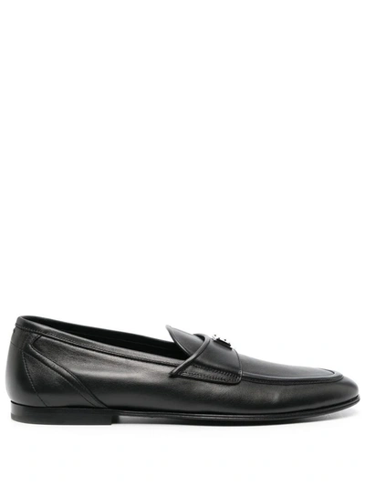 Dolce & Gabbana Loavers Shoes In Black