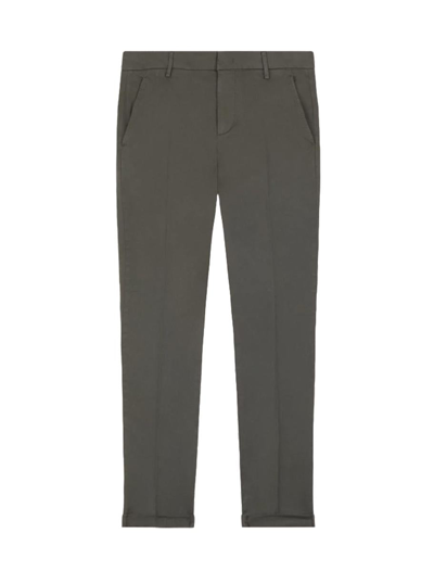 Dondup Cotton Trousers In Fumo
