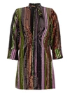 Dsquared2 Dsquared Multicolor Sequins Mini Dress In Multicolor