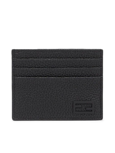 Fendi Credit Card Case In Black