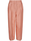 GIORGIO ARMANI GIORGIO ARMANI SHANTUNG CROPPED PANTS WITH ELASTIC ON BACK CLOTHING