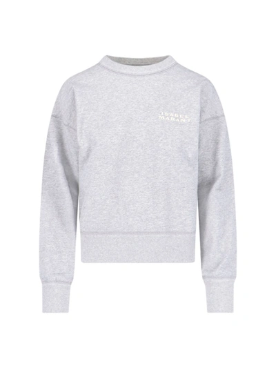 Isabel Marant "shad" Crew Neck Sweatshirt In Gray