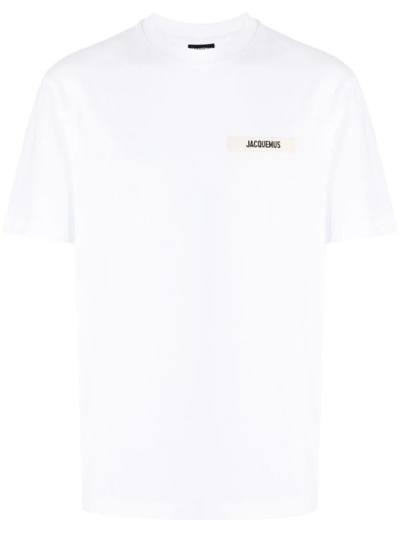 Jacquemus Le T-Shirt Desenho Manches Longues Daisy Logo