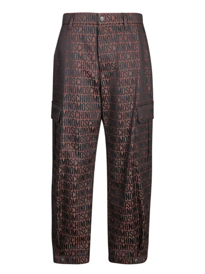 Moschino Trousers In Brown