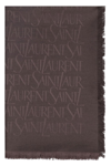 SAINT LAURENT SAINT LAURENT WOOL AND SILK SCARF